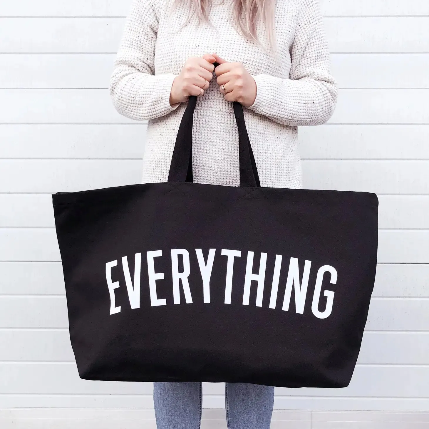 Everything - Black REALLY Big Bag By Alphabet Bags