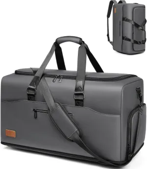 Expandable 55/70L Duffle Bag for Travel,Travel Bag for Men,Carry on Weekend Bag with Shoe Compartment,Waterproof Gym Bags Overnight Bag for Men Women