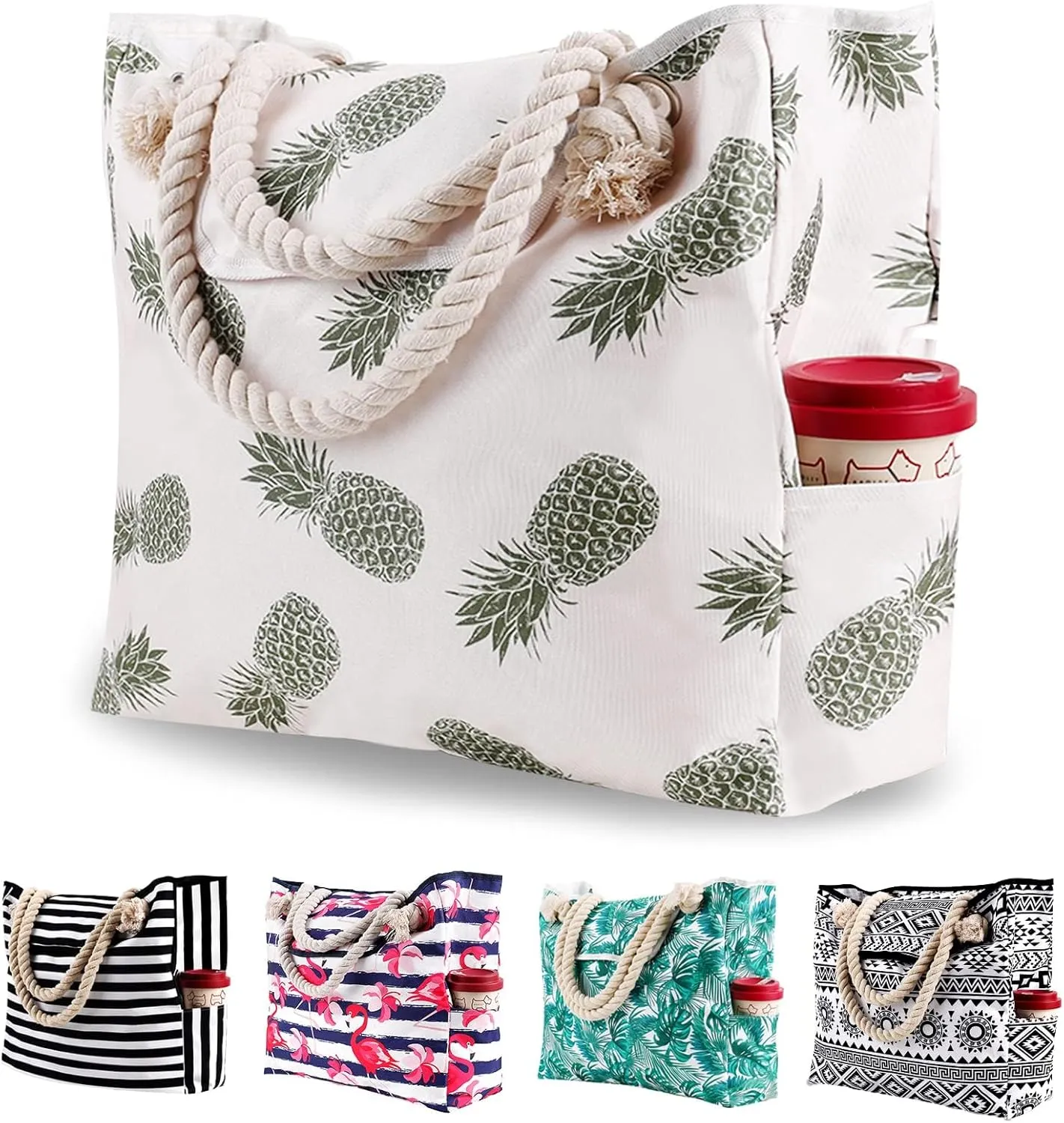 Extra Large Beach Bag Tote Bags Women Oversized XL Waterproof Vacation Canvas Personalized