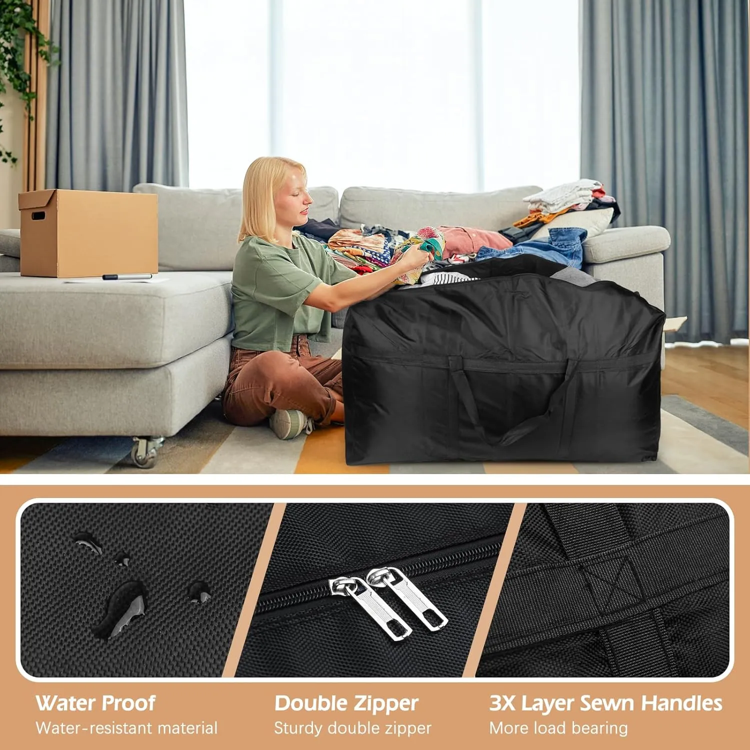 Extra Large Duffle Bag,180L Big Foldable Duffle Bag for Travel