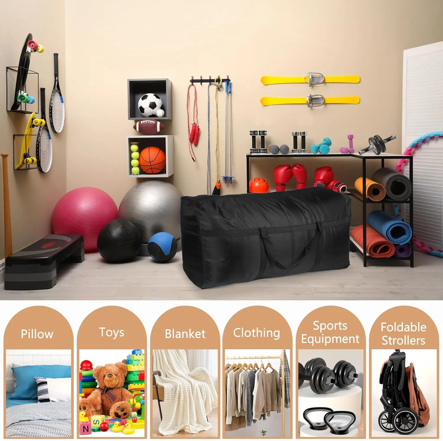 Extra Large Duffle Bag,180L Big Foldable Duffle Bag for Travel