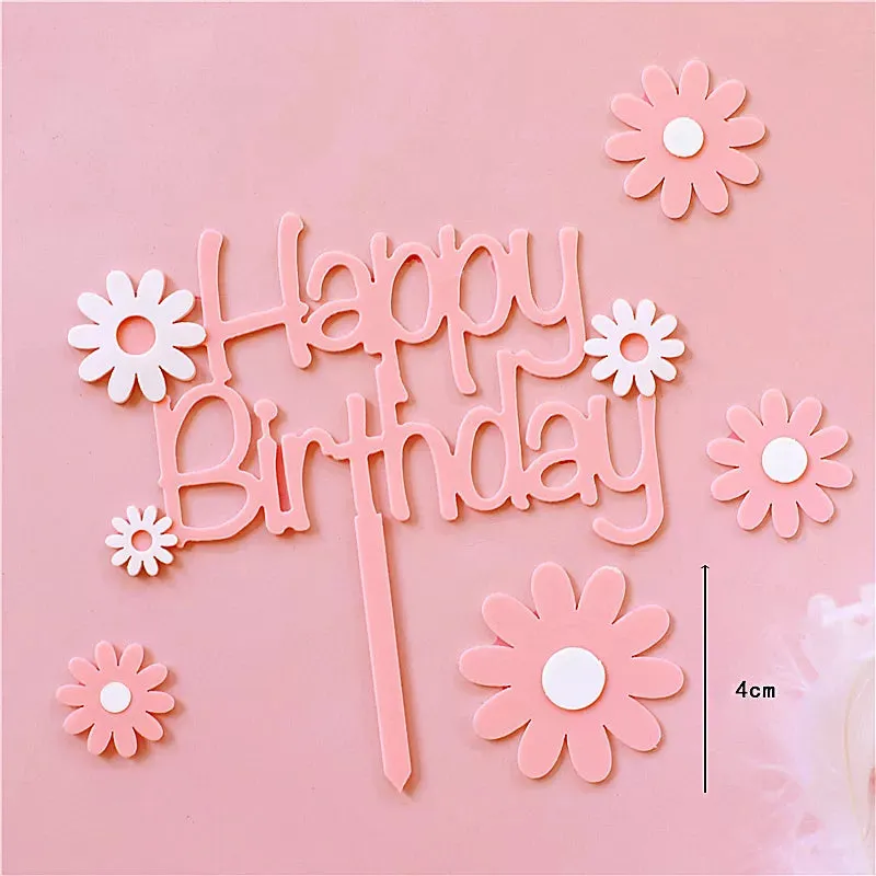 Farm Animal Cake Decoration Cows Sheep Pig Acrylic Ladder