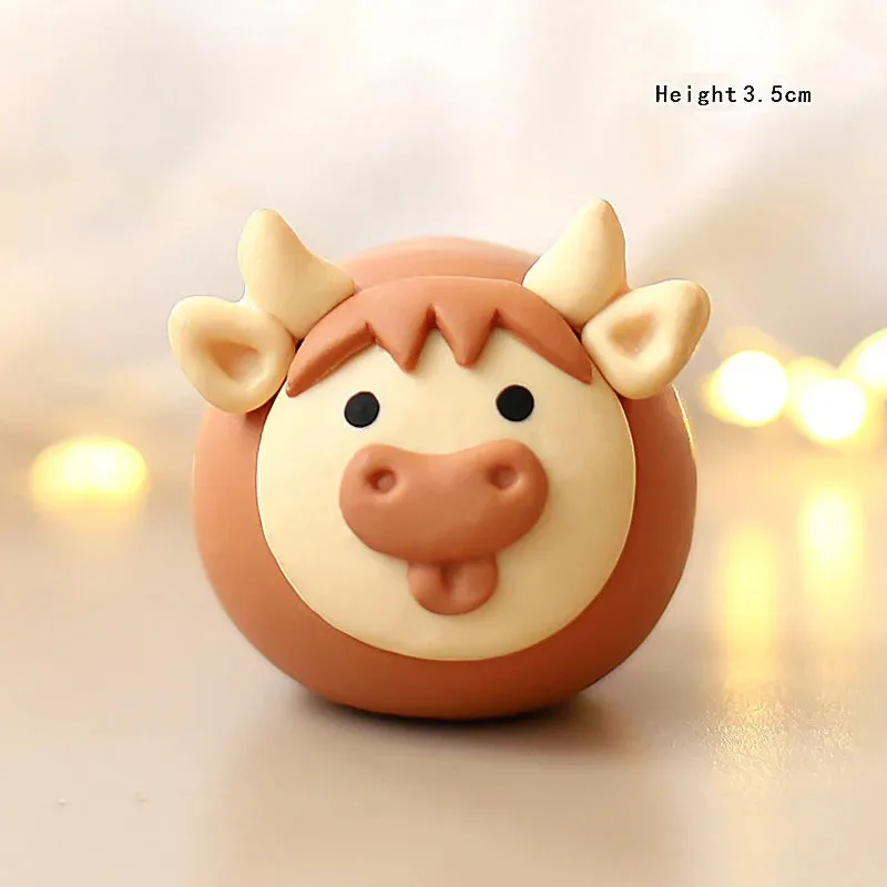 Farm Animal Cake Decoration Cows Sheep Pig Acrylic Ladder