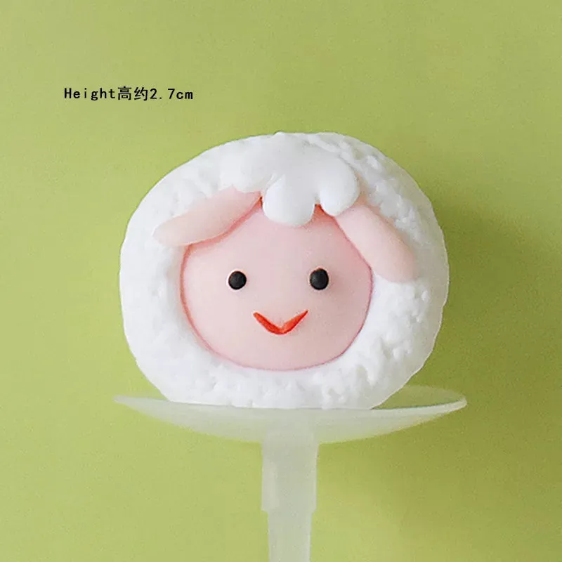 Farm Animal Cake Decoration Cows Sheep Pig Acrylic Ladder