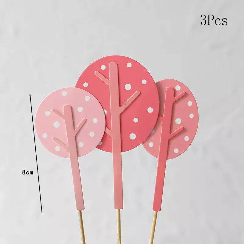 Farm Animal Cake Decoration Cows Sheep Pig Acrylic Ladder