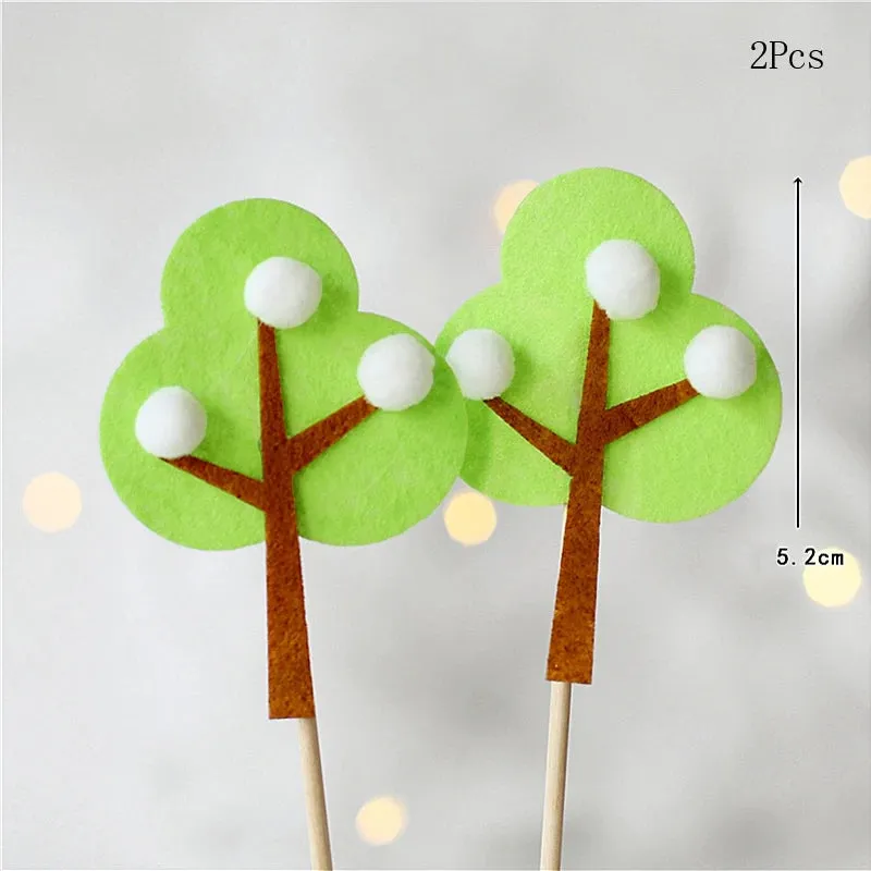 Farm Animal Cake Decoration Cows Sheep Pig Acrylic Ladder