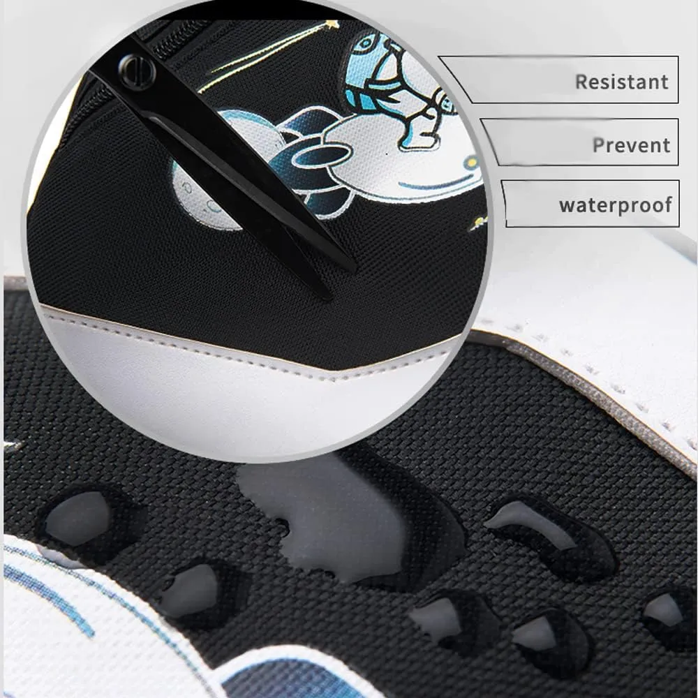 Fashion One-Shoulder Backpack Youth Leisure Backpack With USB Port Earphone Hole, Cartoon Luminous Pattern