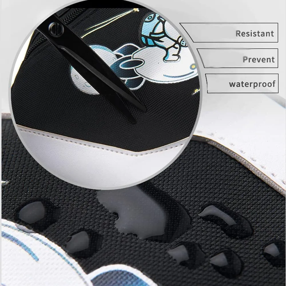 Fashion One-Shoulder Backpack Youth Leisure Backpack With USB Port Earphone Hole, Cartoon Luminous Pattern