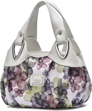 Fashion Vegan Leather Handbag for Women Multi Pocket Large Tote Bags Satchel Printed Purses Soft Hobo Bag