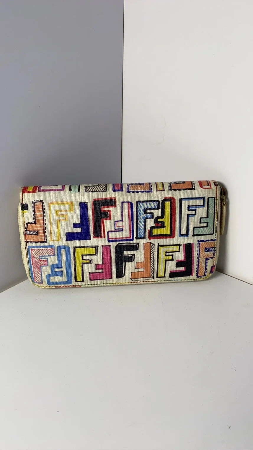 Fendi Zucchino Beige Wallet