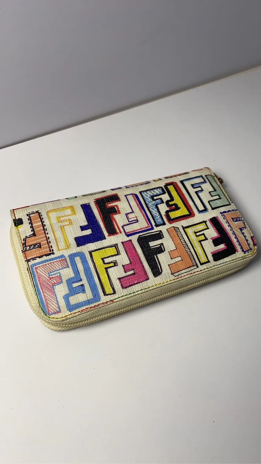 Fendi Zucchino Beige Wallet