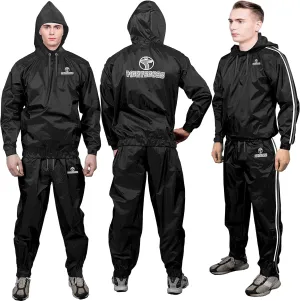 FIGHTSENSE Sauna Suit for Men and Women,Waterproof Anti-Rip Sweat Suit for Weight Loss, Sports,Running,Boxing & Fitness