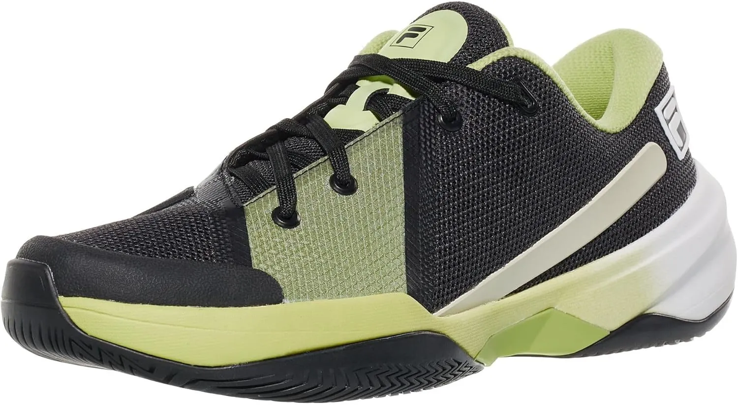 Fire Ace Mens Tennis Shoes - Black/Lime/Gard/D Medium / 11.0