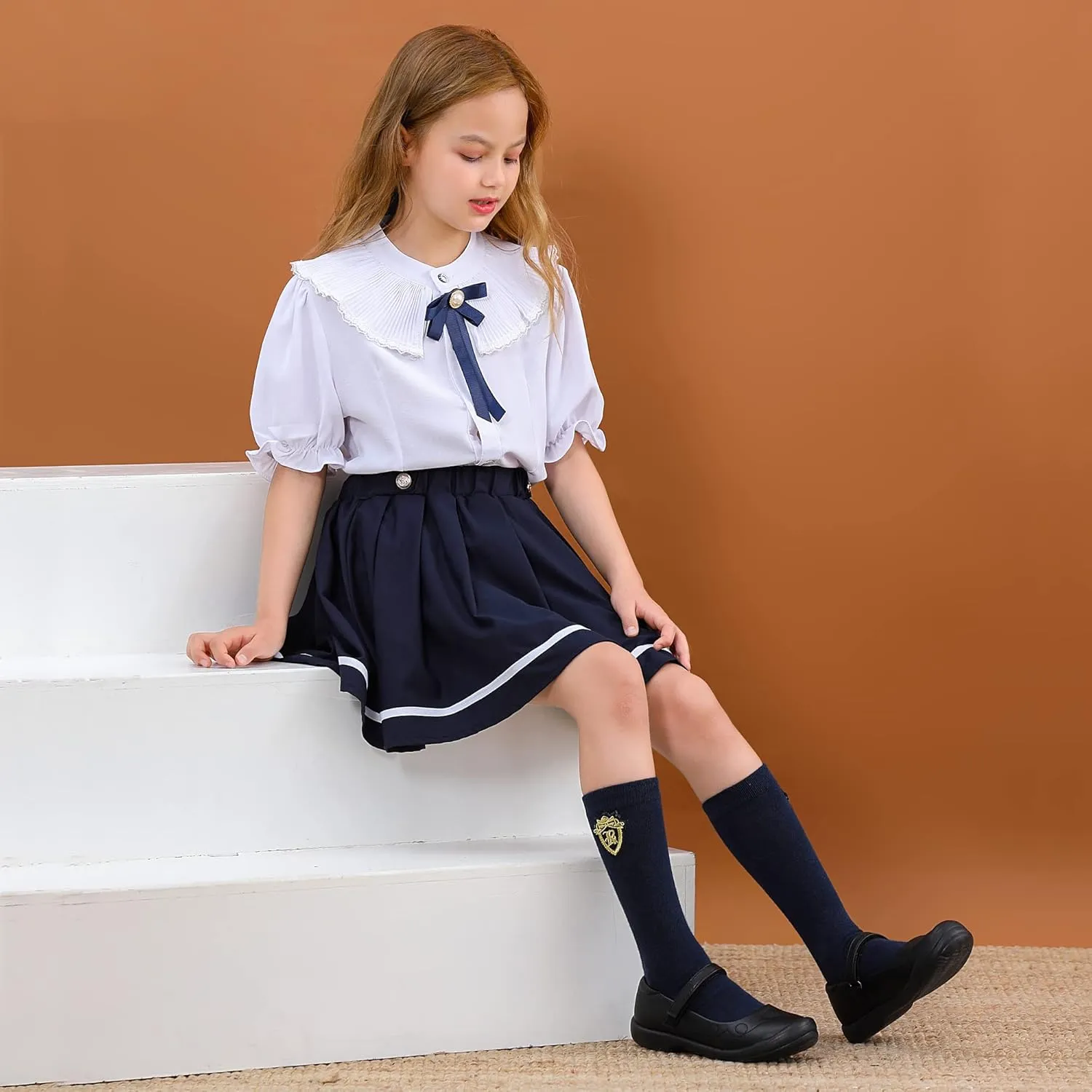 firelli Girl's Mary Jane School Uniform Shoes Comfortable Girls Dress Shoes