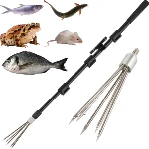 Fishing Harpoon Spear Gig Gaff Fork Hook for Frog Cane Toad Bullfrogs Bufo Flounder Fish Mole Remove Trap Catching