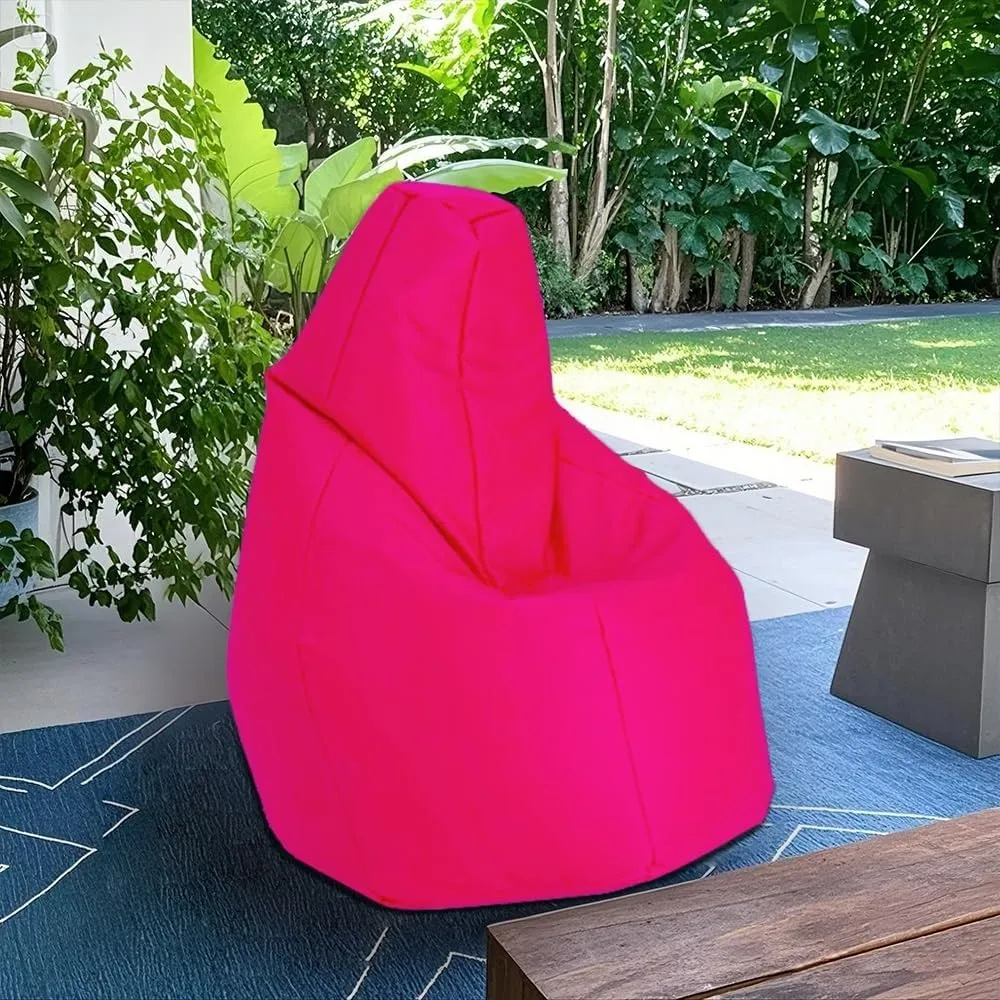 Floating Bean Bag For Pool No Fillers Outdoor Waterproof Oxford Bean Bag Cover Aterproof Bean Bag Reusable Bean Bag For Swimming Without Filler Garden Beach Camp Beanbag Sofa(Peach red,M-D80cm-2.6ft-c