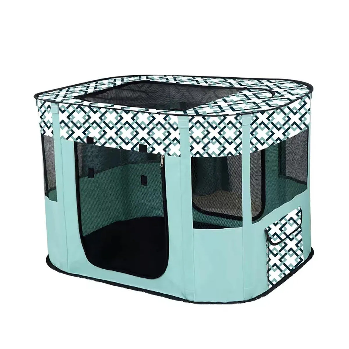 Foldable Cat Dog Kennel Pet Delivery Cage Portable Pet Fence Tent