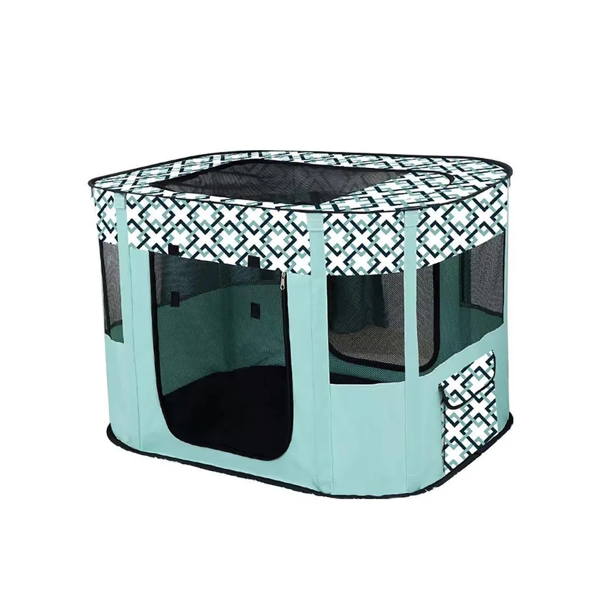 Foldable Cat Dog Kennel Pet Delivery Cage Portable Pet Fence Tent