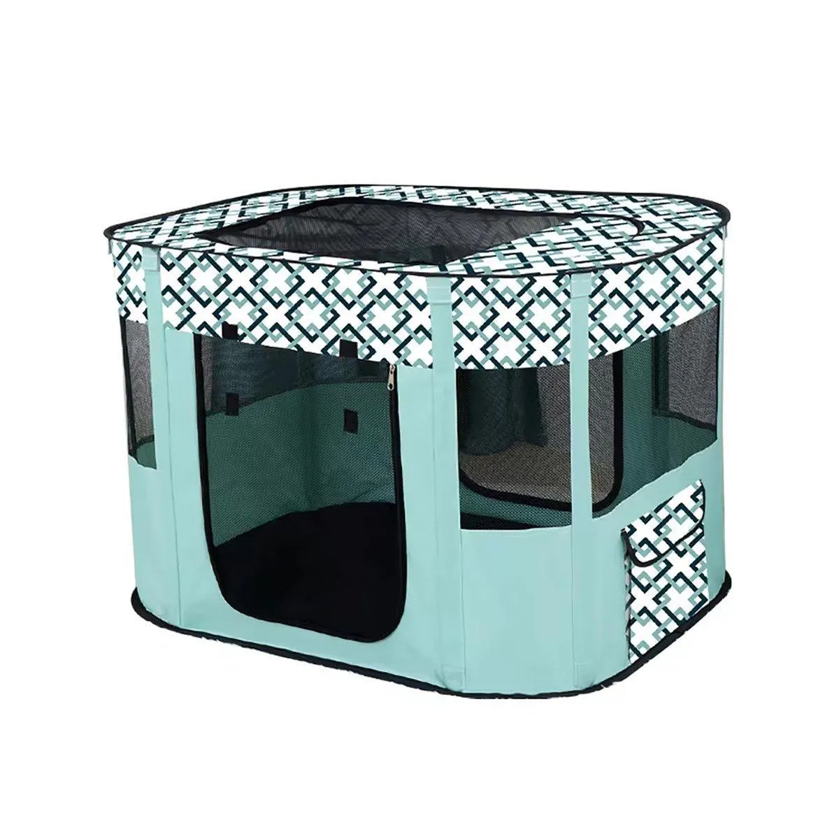 Foldable Cat Dog Kennel Pet Delivery Cage Portable Pet Fence Tent