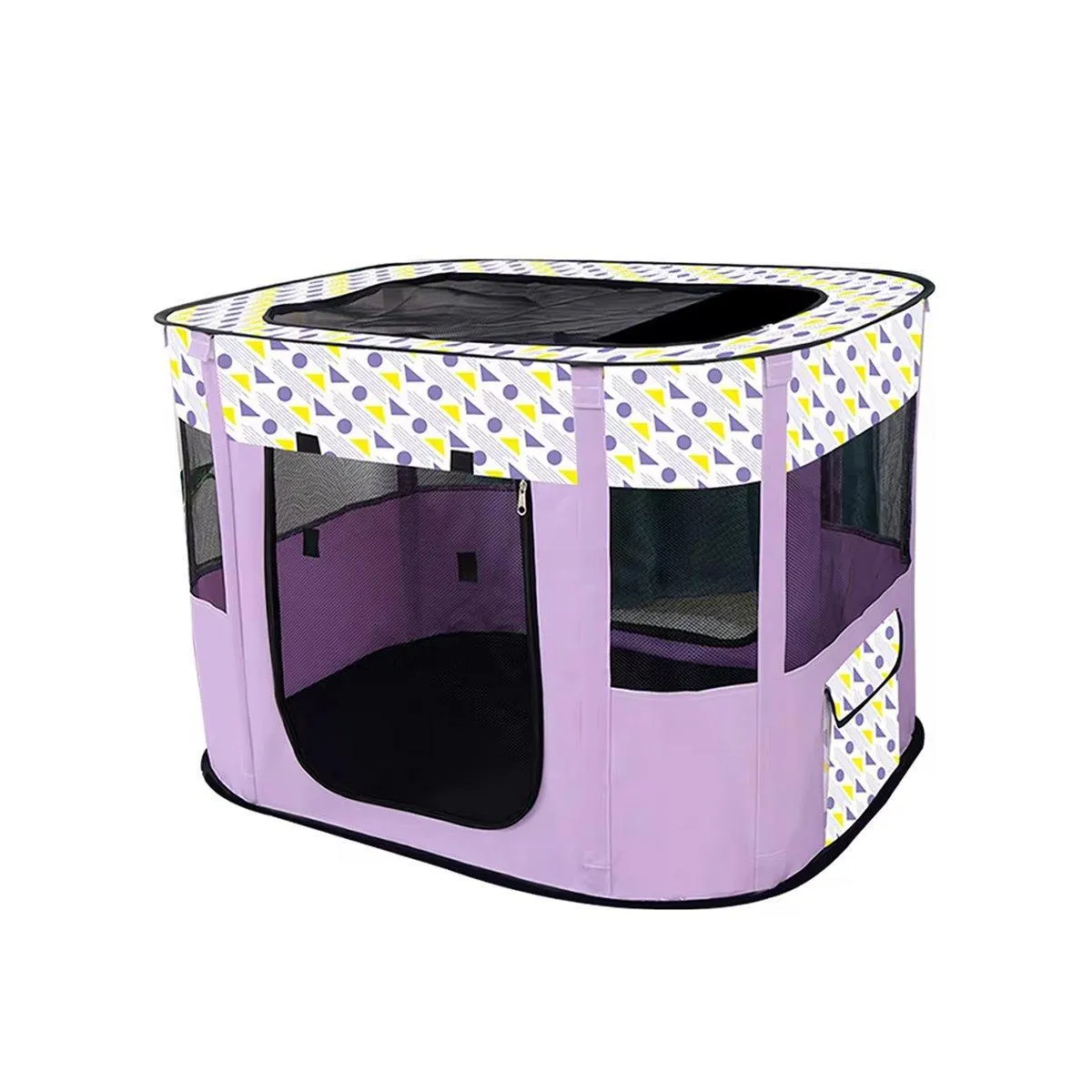 Foldable Cat Dog Kennel Pet Delivery Cage Portable Pet Fence Tent