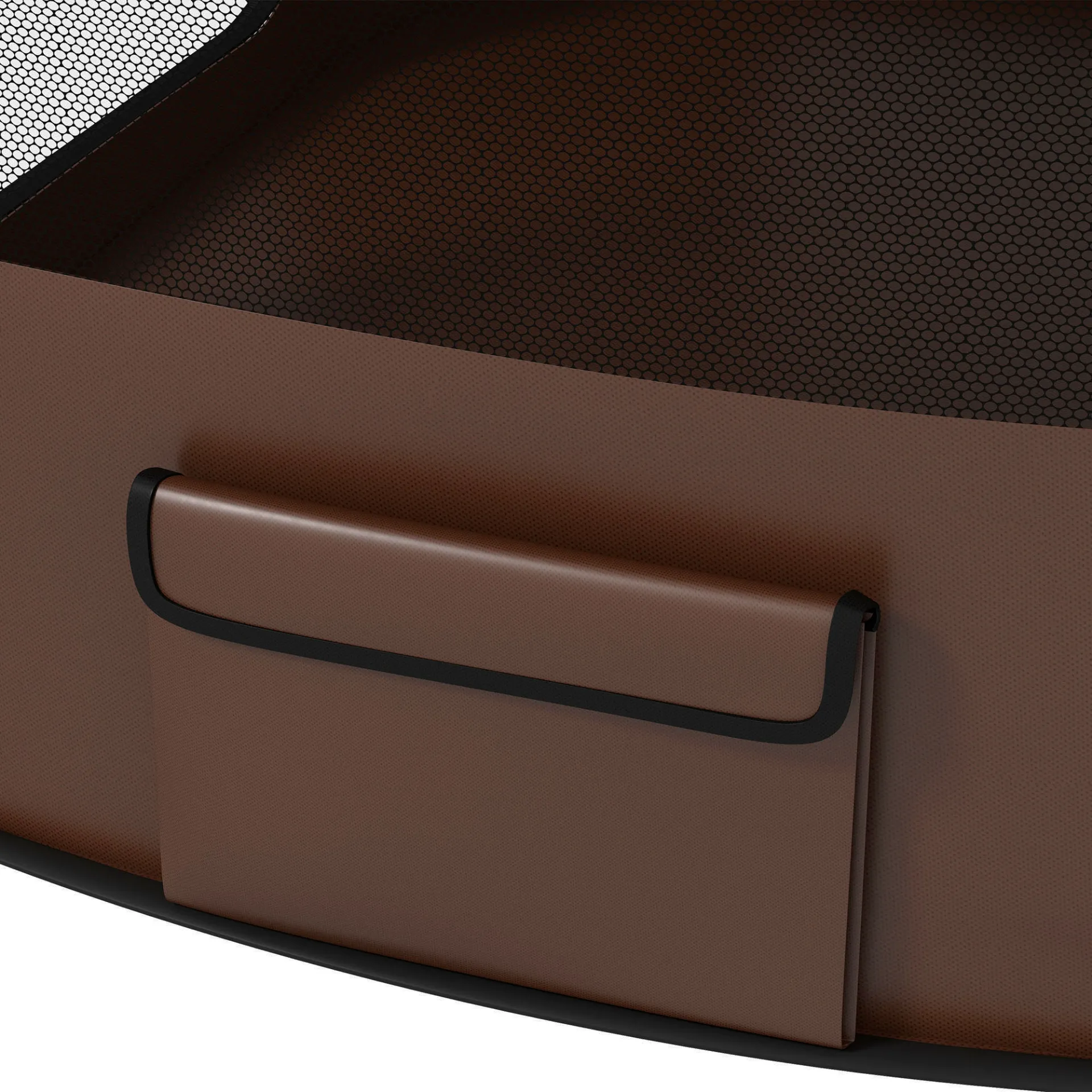 Foldable Dog Pen with Storage Bag for Indoor/Outdoor Use, Brown | PawHut