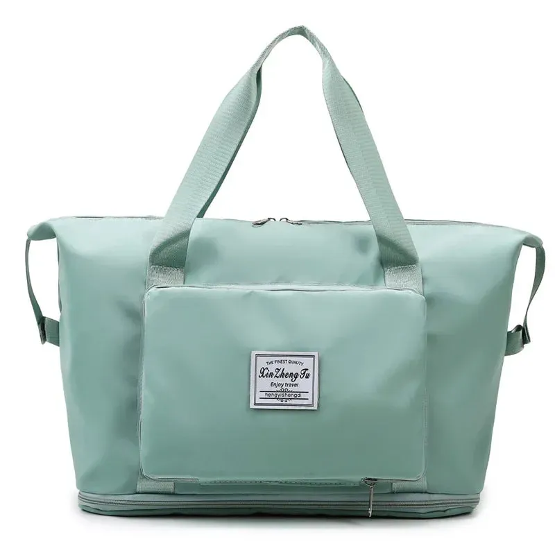 Foldable Large Capacity Storage Travel Bag – Waterproof Tote & Carry-On Duffel for Women