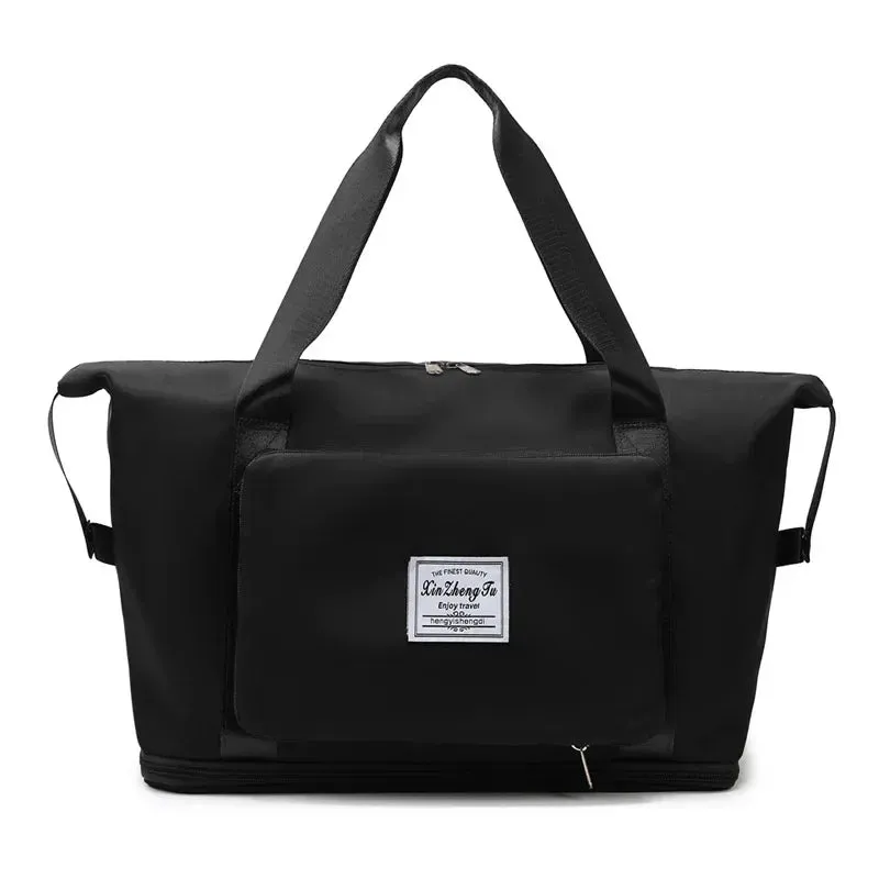 Foldable Large Capacity Storage Travel Bag – Waterproof Tote & Carry-On Duffel for Women