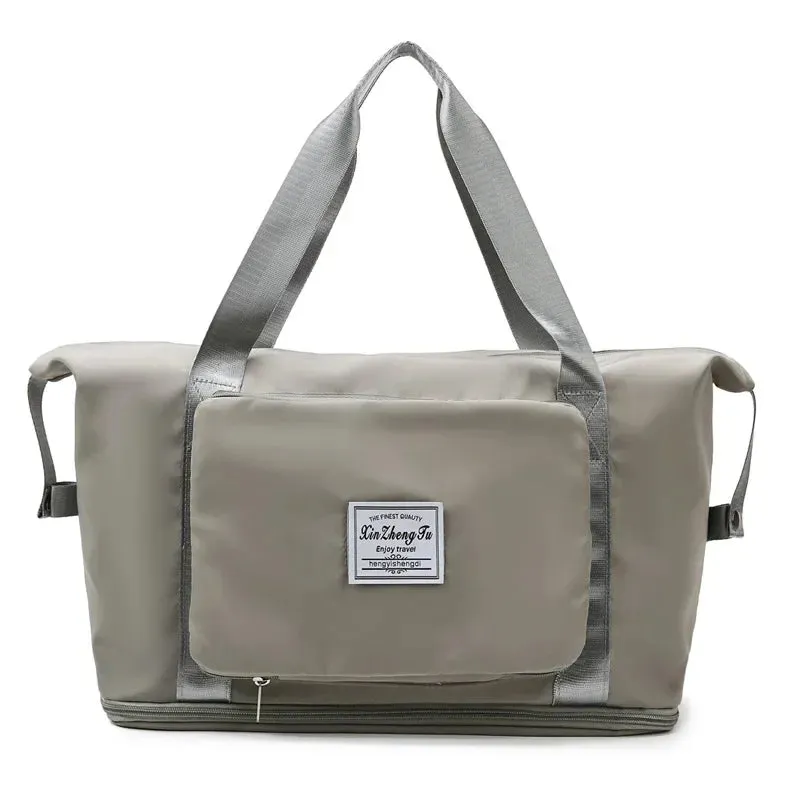 Foldable Large Capacity Storage Travel Bag – Waterproof Tote & Carry-On Duffel for Women