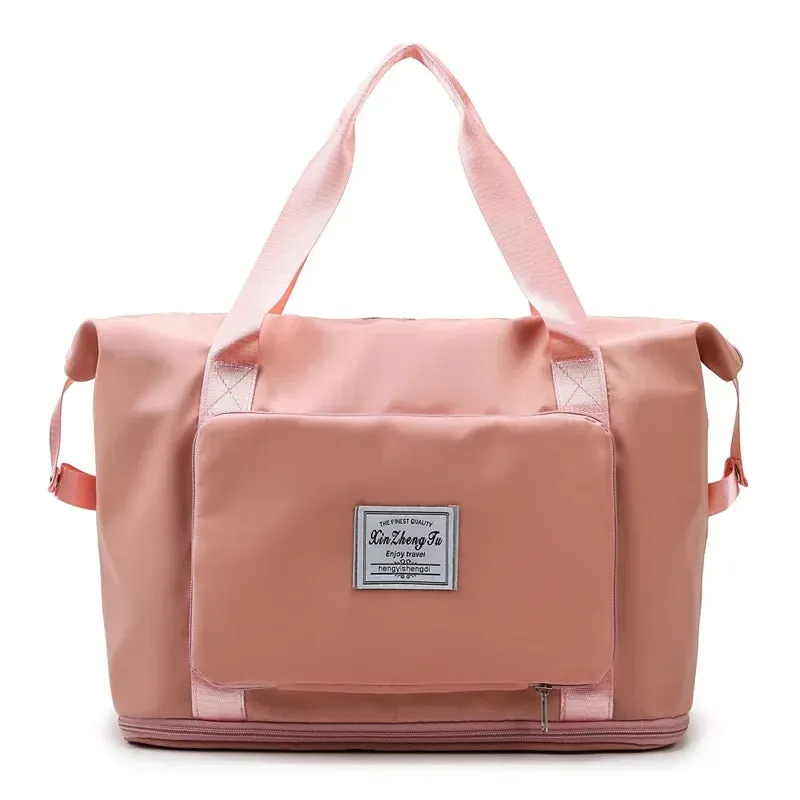 Foldable Large Capacity Storage Travel Bag – Waterproof Tote & Carry-On Duffel for Women