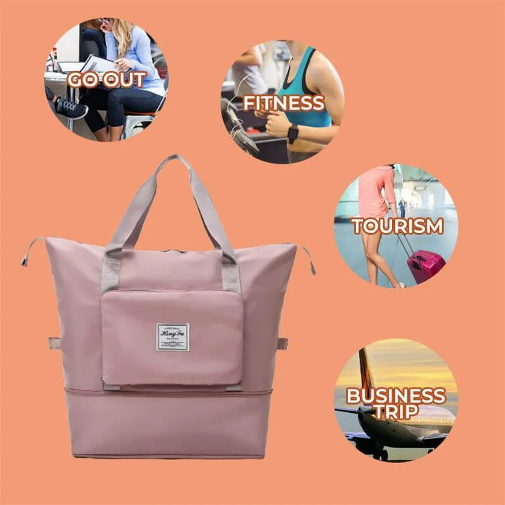 Foldable travel bag, waterproof, large bag, luggage, multi-functional | 4 colors