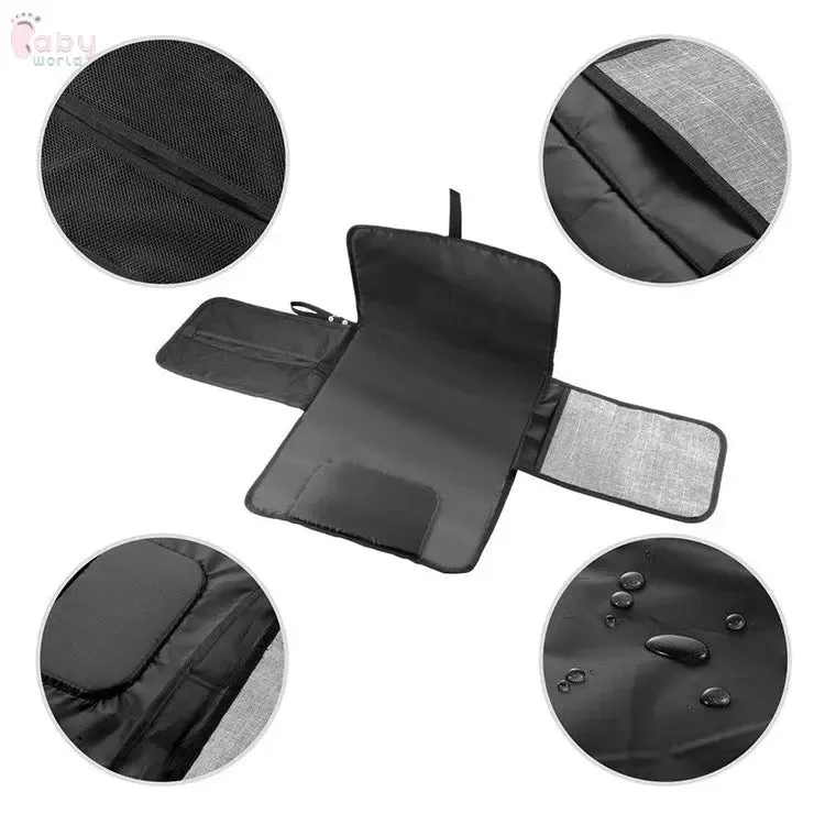 Foldable Washable Compact Baby Travel Mat & Storage Bag
