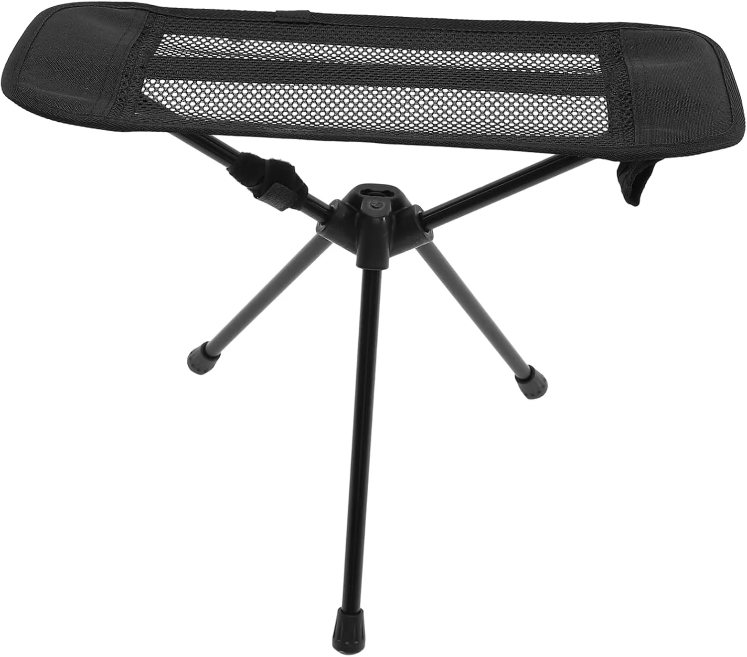Folding Camp Chair Foot Stool Outdoor Portable Lightweight Chair Sturdy and Comfortable Suitable for Outdoor Activities Black