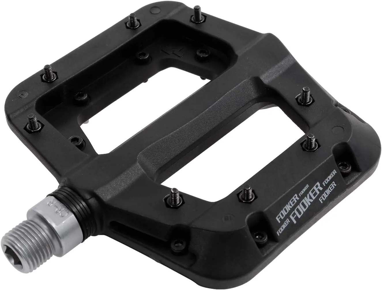 FOOKER MTB Pedals Mountain Bike Pedals 3 Bearing Non-Slip Lightweight Nylon Fiber Bicycle Platform Pedals for BMX MTB 9/16"
