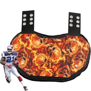 Football Backplate - Professional Football Back for - Lower Back Pads, Rear Rear Protector, Hard Outer Shell with Nylon Strap Adjustable