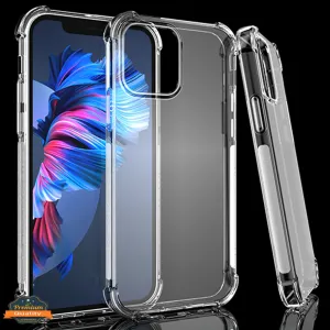 For Apple iPhone 13 /Pro Max Mini HD Crystal Clear Ultra Hybrid PC TPU [Four-Corner Protective] Rubber Shockproof Gummy Gel Bumper Transparent  Phone Case Cover