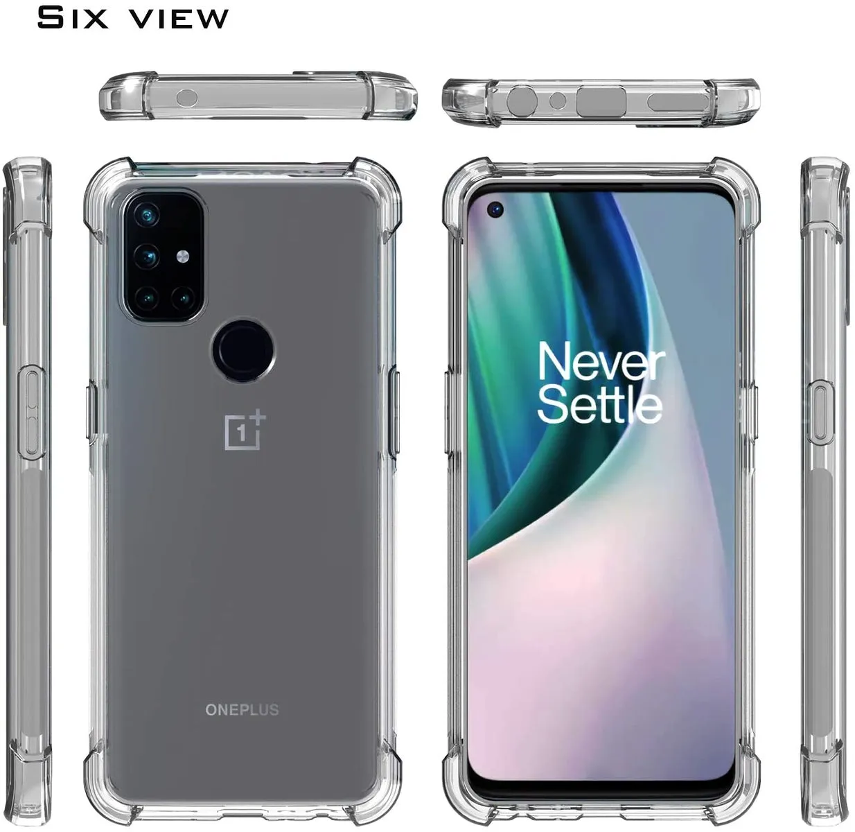 For Apple iPhone 13 /Pro Max Mini HD Crystal Clear Ultra Hybrid PC TPU [Four-Corner Protective] Rubber Shockproof Gummy Gel Bumper Transparent  Phone Case Cover