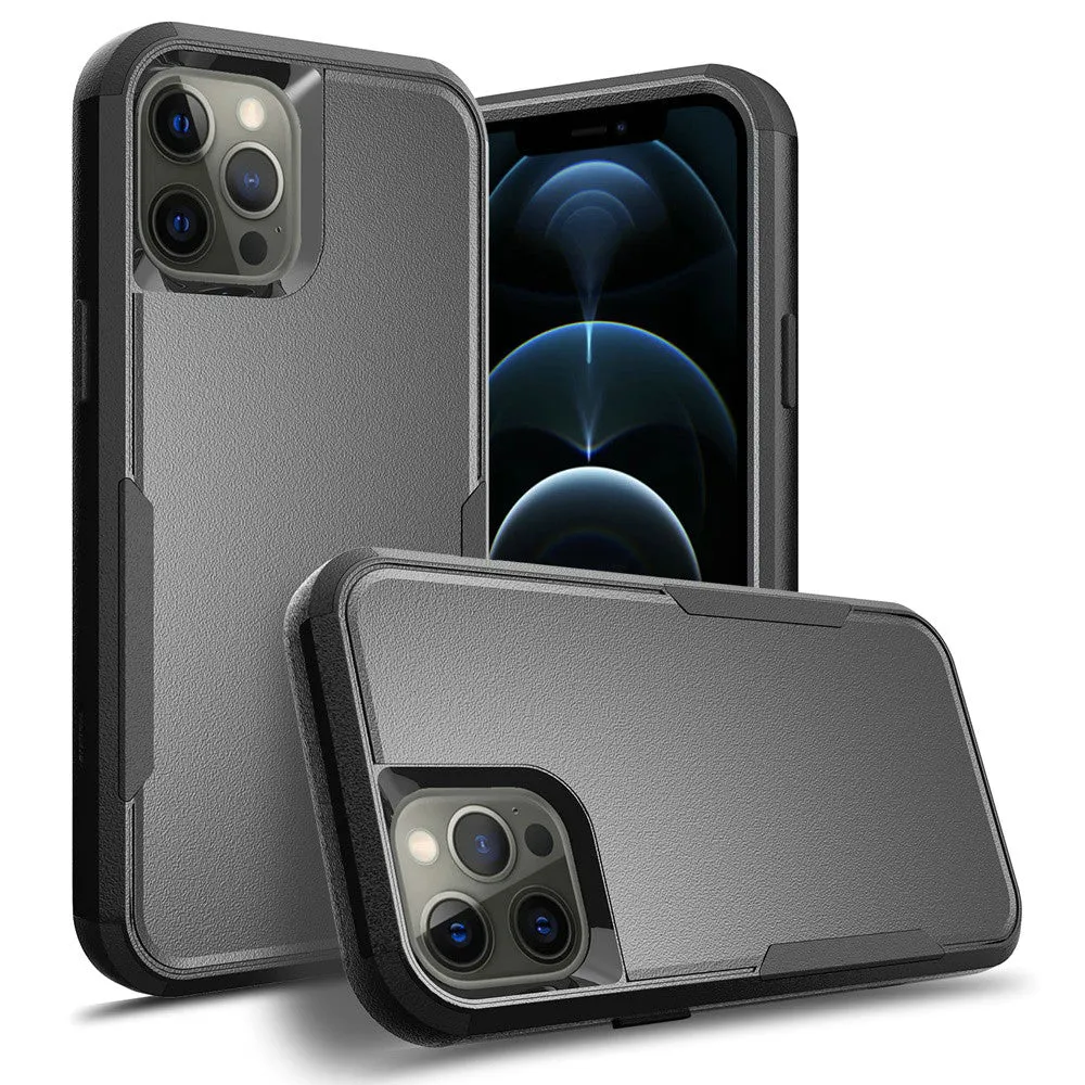 For Apple iPhone 14 /Plus Pro Max Heavy Duty Shockproof Dual Layer Drop Protection Tough Hybrid Rugged Rubber  Phone Case Cover