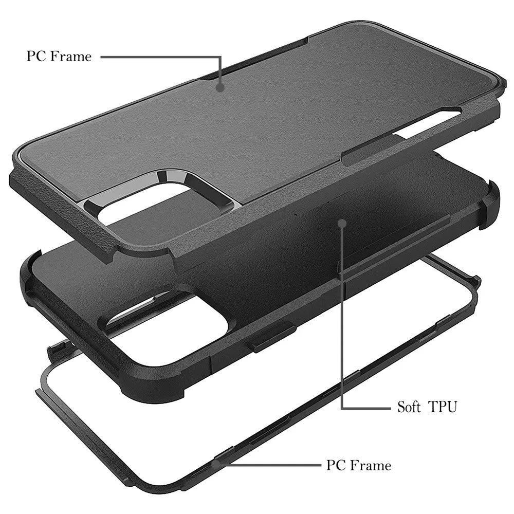 For Apple iPhone 14 /Plus Pro Max Heavy Duty Shockproof Dual Layer Drop Protection Tough Hybrid Rugged Rubber  Phone Case Cover