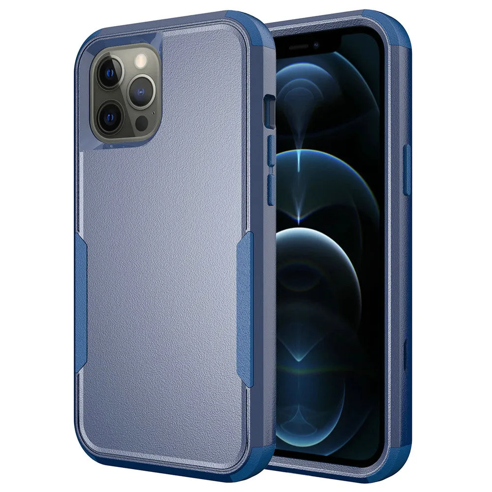 For Apple iPhone 14 /Plus Pro Max Heavy Duty Shockproof Dual Layer Drop Protection Tough Hybrid Rugged Rubber  Phone Case Cover