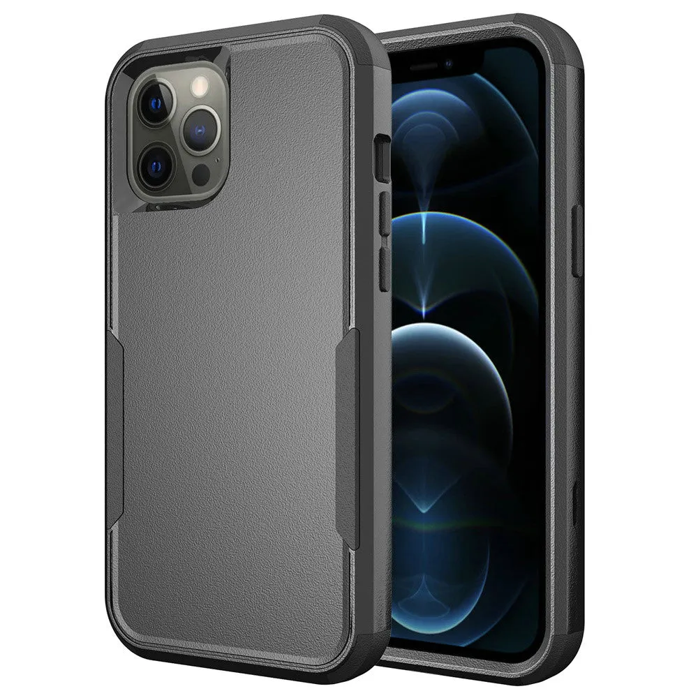 For Apple iPhone 14 /Plus Pro Max Heavy Duty Shockproof Dual Layer Drop Protection Tough Hybrid Rugged Rubber  Phone Case Cover