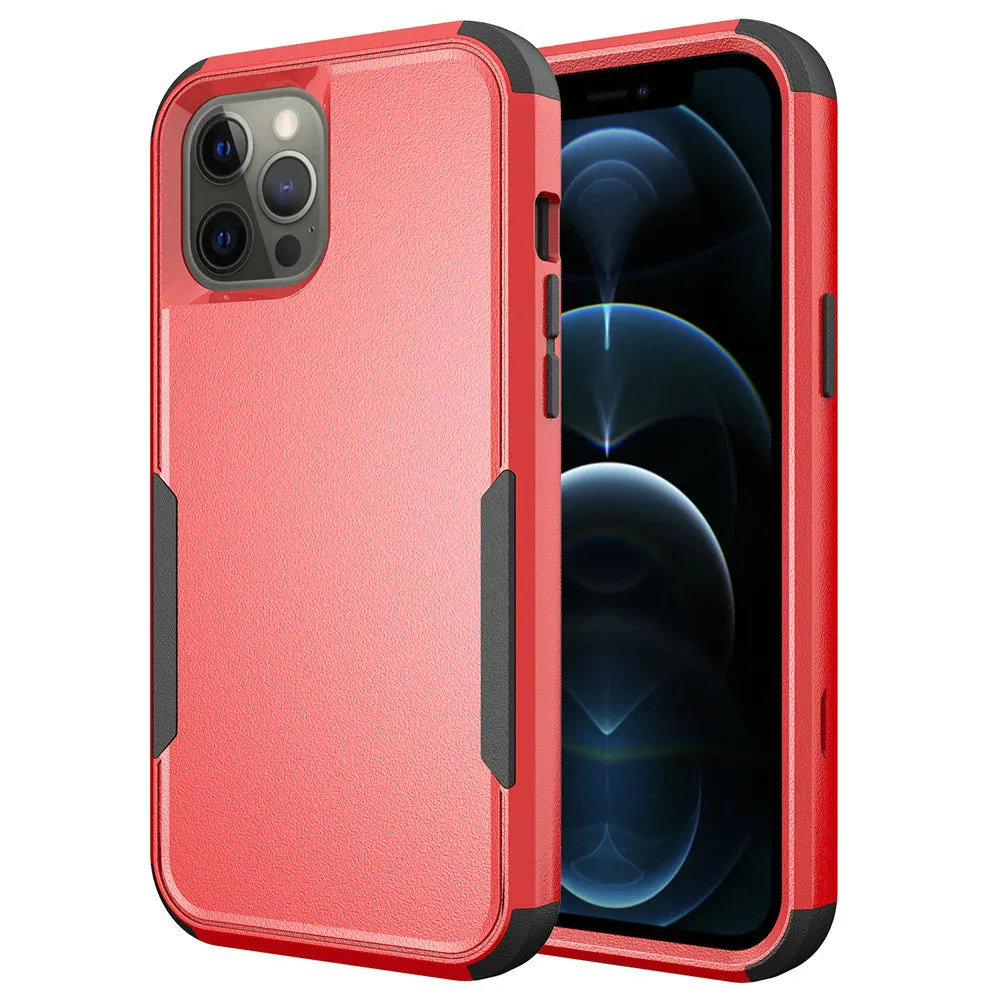 For Apple iPhone 14 /Plus Pro Max Heavy Duty Shockproof Dual Layer Drop Protection Tough Hybrid Rugged Rubber  Phone Case Cover