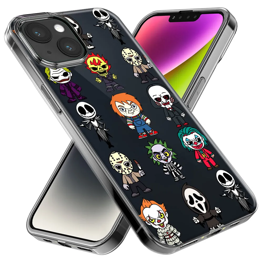 For Apple iPhone 14 Pro Max Cute Classic Halloween Spooky Cartoon Characters Design Hybrid Protective Phone Case Cover