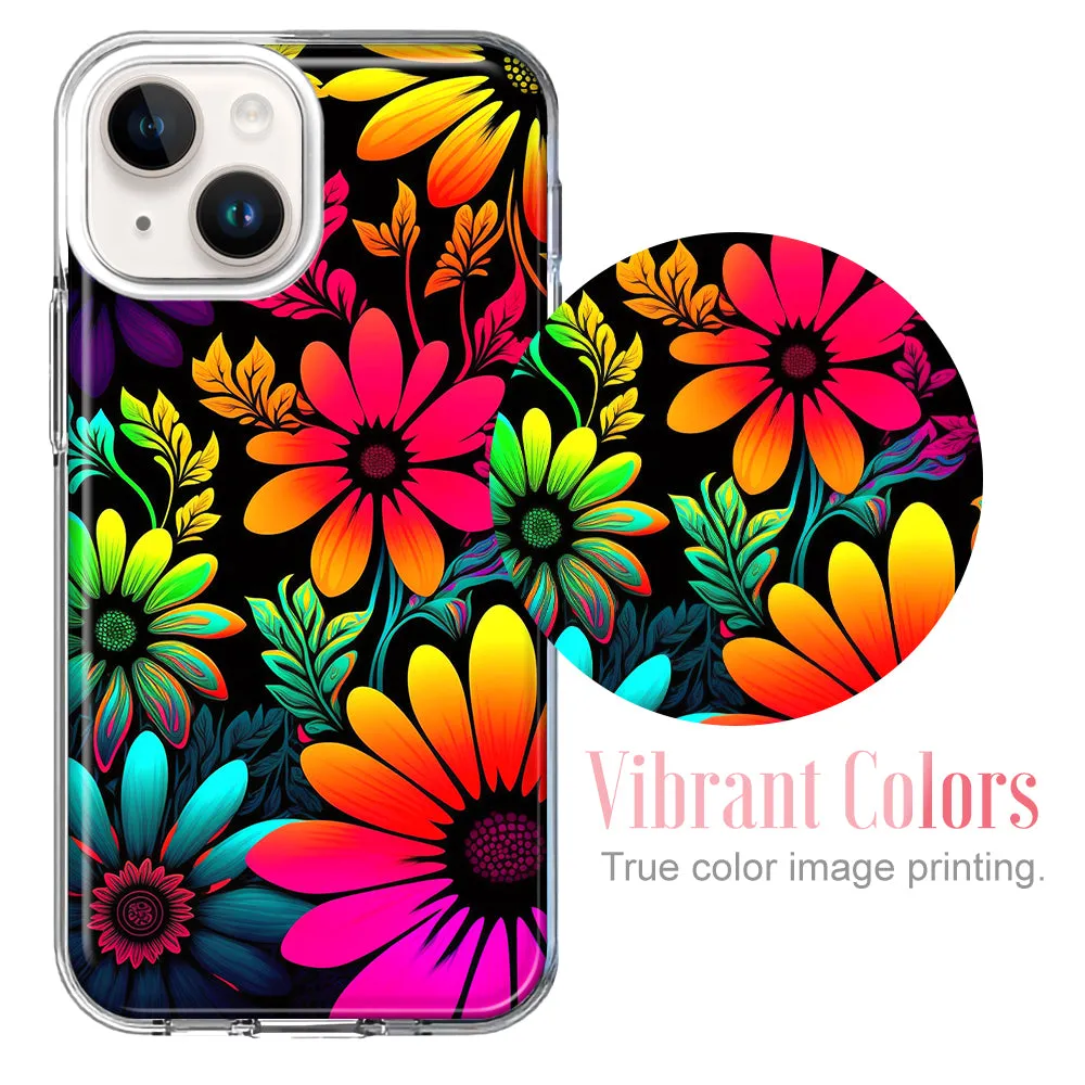 For Apple iPhone 14 Pro Max Roses Halloween Spooky Horror Characters Spider Web Design Hybrid Protective Phone Case Cover