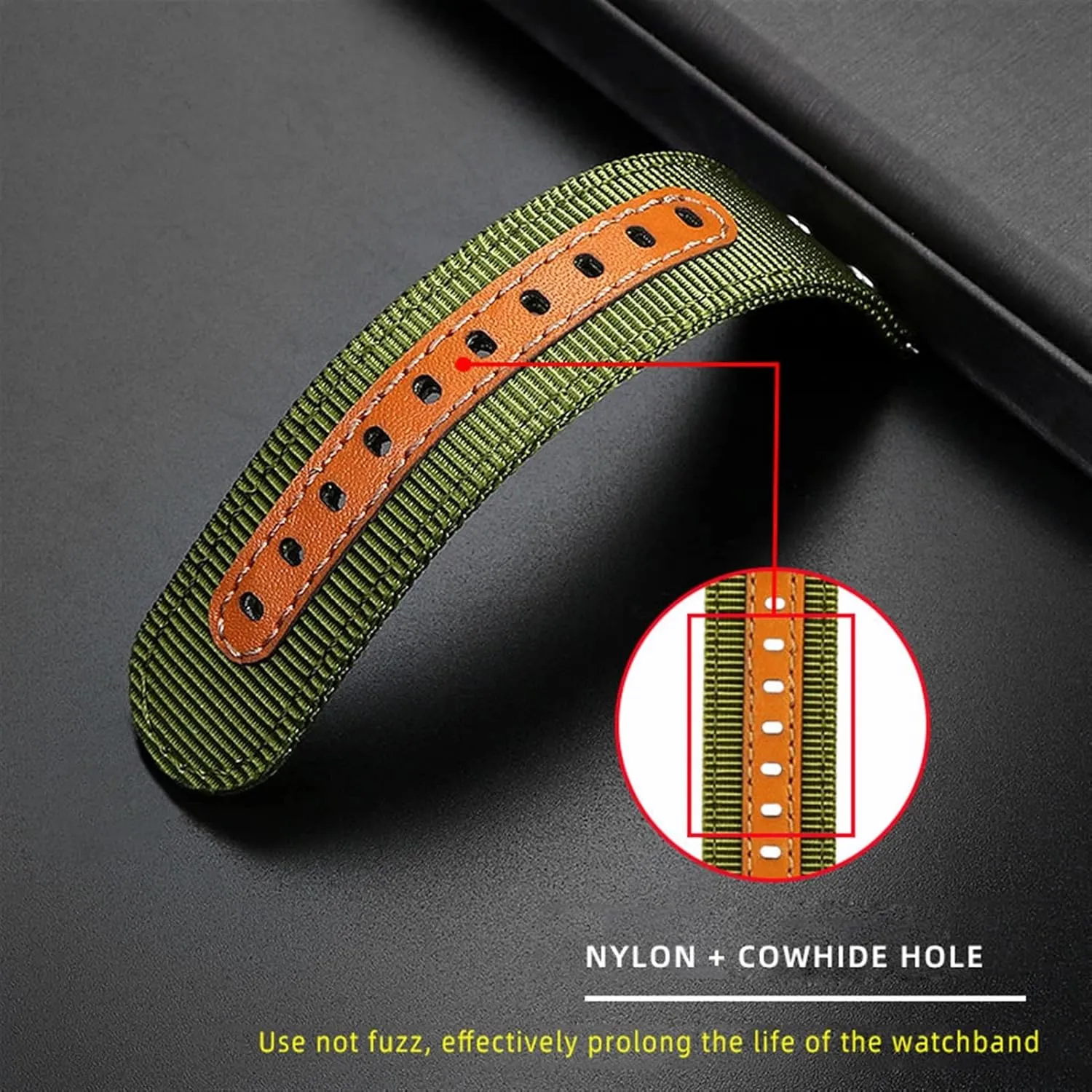 For Khaki aviation Watch H77616533 H70615733 Strap Men Beyond wind speed series nylon canvas 20mm 22mm