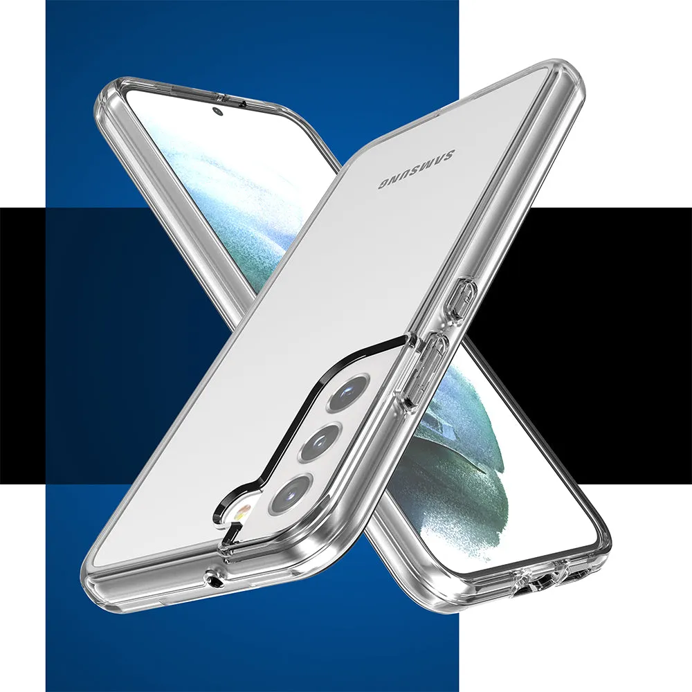 For Samsung Galaxy S23  Plus Clear Full Transparency Thick Hybrid Hard PC Shell & Soft TPU Shock-Absorption Bumper Transparent Phone Case Cover