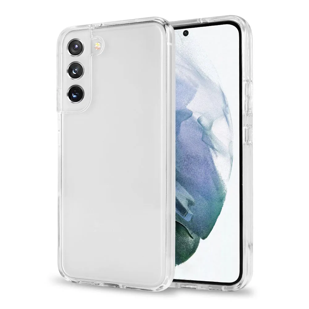 For Samsung Galaxy S23  Plus Clear Full Transparency Thick Hybrid Hard PC Shell & Soft TPU Shock-Absorption Bumper Transparent Phone Case Cover