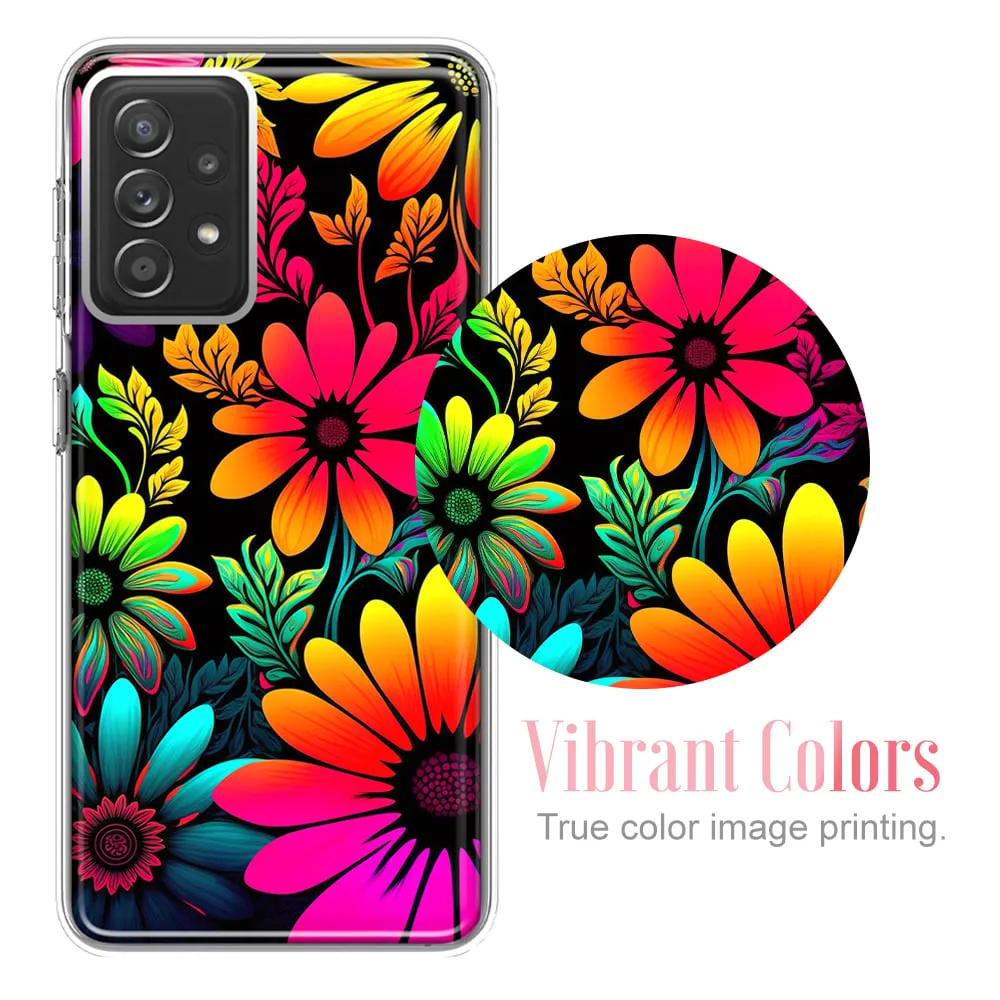 For Samsung Galaxy S24 Ultra Cute Rainbow Koalas Flowers Butterflies Slim Shockproof Hard Shell TPU Case Heavy Duty Protective Phone Cover