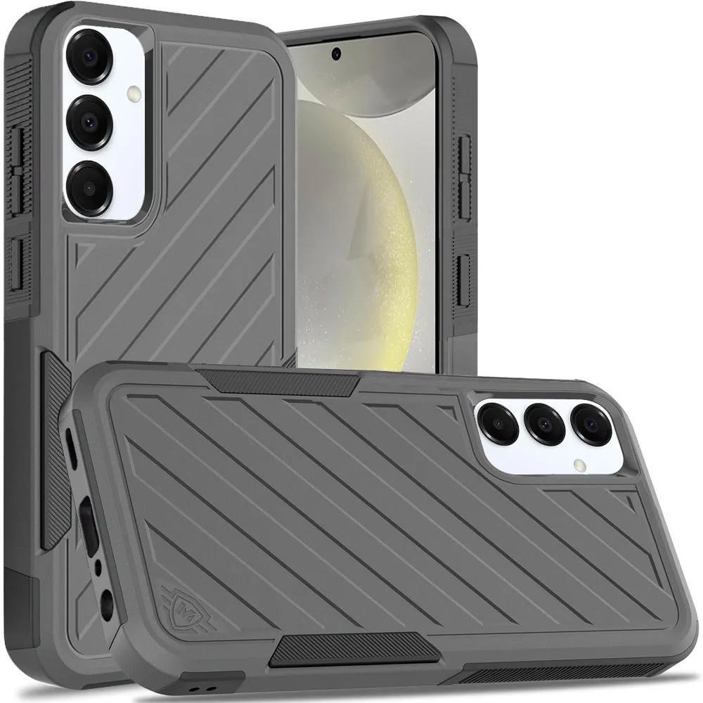 For Samsung Galaxy S25  /S25 Plus /S24  Plus Hybrid lined shockproof dual layer Rugged 2in1 Hard PC & Silicone TPU Non Slip Textured Tough Armor Case Cover