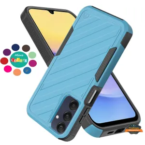 For Samsung Galaxy S25  /S25 Plus /S24  Plus Hybrid lined shockproof dual layer Rugged 2in1 Hard PC & Silicone TPU Non Slip Textured Tough Armor Case Cover