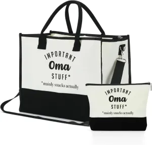 FORBIDDEN PAPER Mothers Day Grandma Mimi Yaya Retirement Dance Aunt Travel Book Witchy Gifts for Women Tote Bag & Makeup Bag
